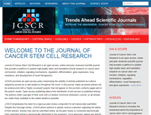 Tablet Screenshot of cancerstemcellsresearch.com